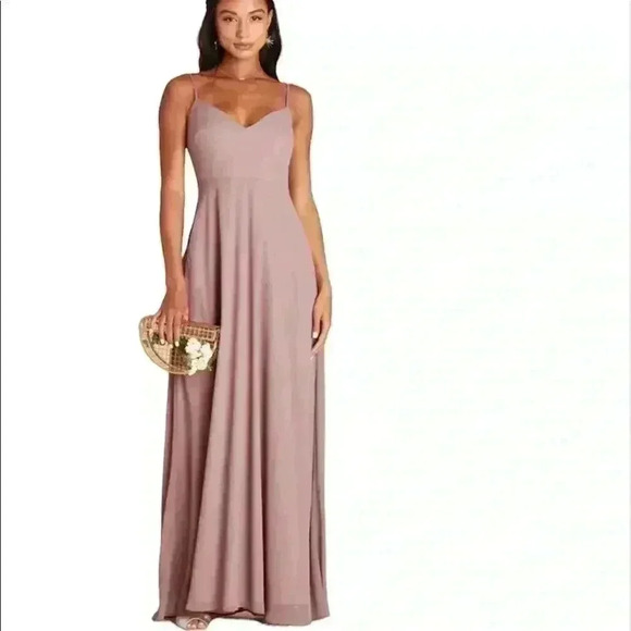NWT Dark Mauve Convertible Bridesmaid Dress with removable sleeves - Picture 2 of 5